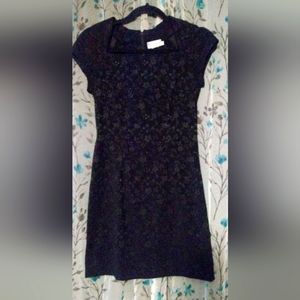 CDC petites black vintage 90s mini dress